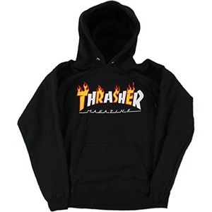 THRASHER BLACK HOODIE. Like new! Size L.